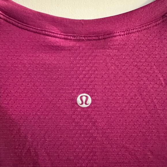 Lululemon Swiftly Tech Long-Sleeve Shirt 2.0 Waist Length Raspberry Activewear - Picture 6 of 6